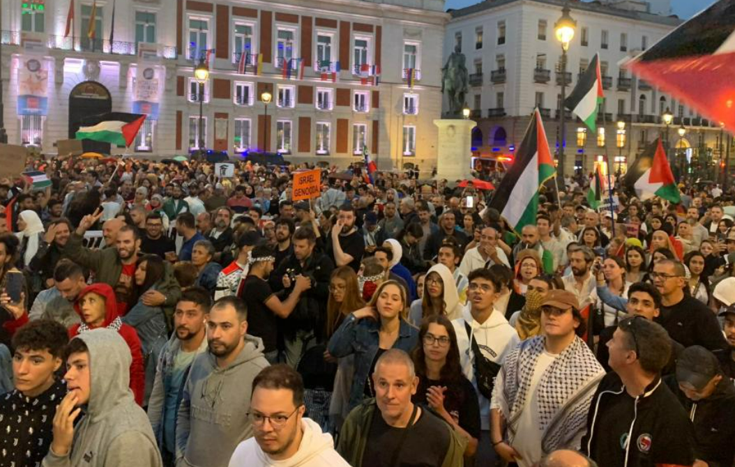 مظاهرات مؤيدة لفلسطين وضد العدوان على غزة في عدد من الدول الأوروبية